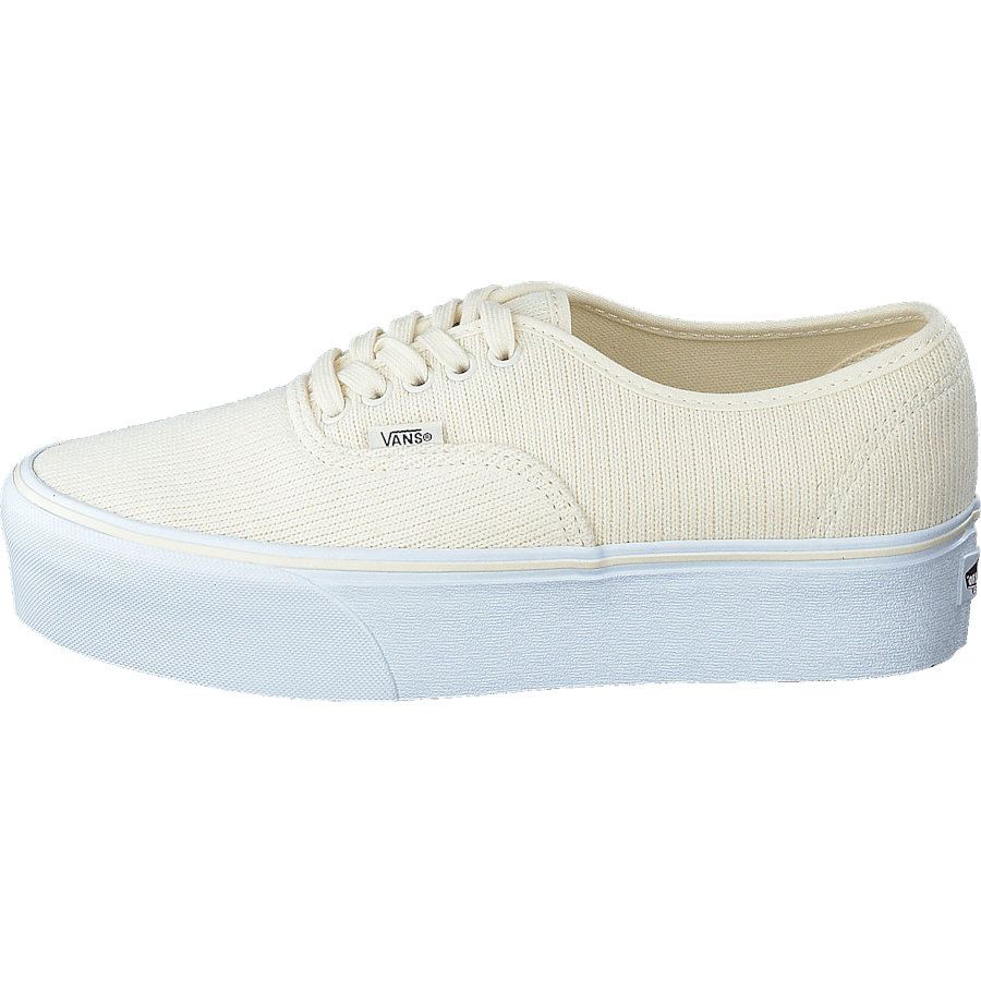 Ua Authentic Stackform (rib Knit)antiquewhttrwht