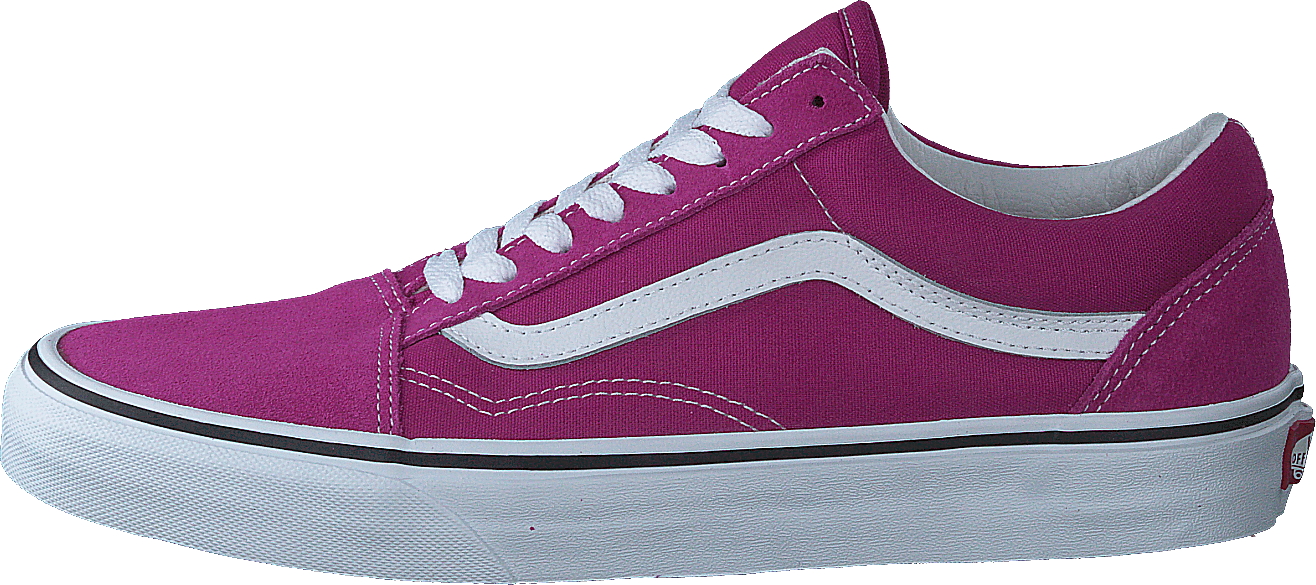 Ua Old Skool Fuchsia Red/true White, Unisex, Buty, Sneakersy, Sneakersy, Niebieski/Fioletowy, EU 39