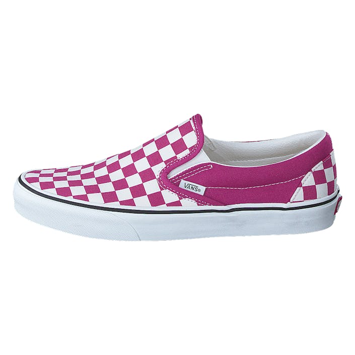 Ua Classic Slip-on (checkerboard)fchsrdtrwht, Unisex, Buty, Płaskie buty, slip-on, Różowy, EU 39