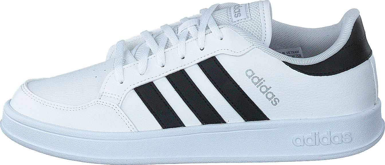 Breaknet Shoes Cloud White / Core Black / Silver Metallic, Female, Shoes, Trainers, Sneakers, White, UK 3,5