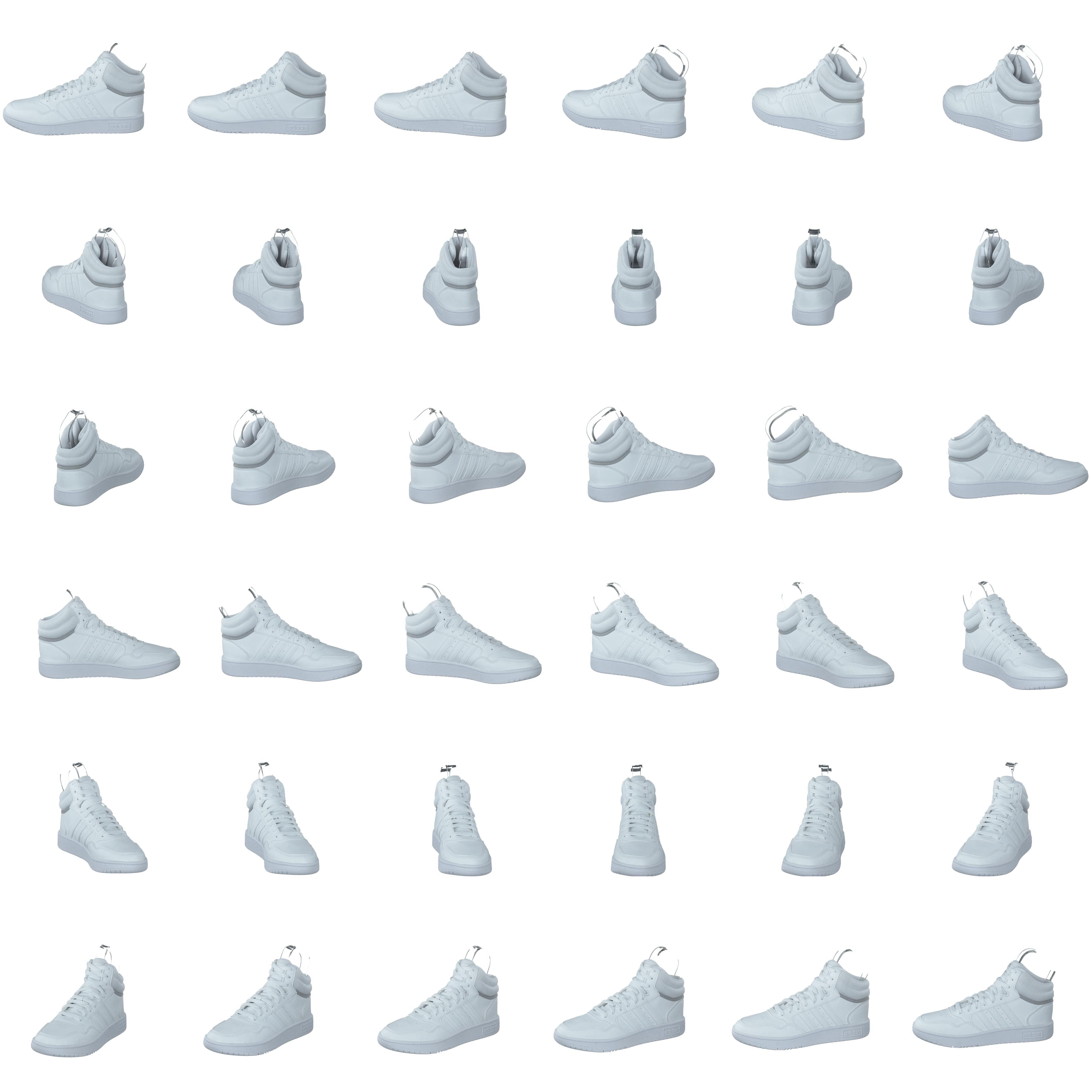 Hoops Mid Shoes Cloud White / Cloud White / Grey Two - Bild 8