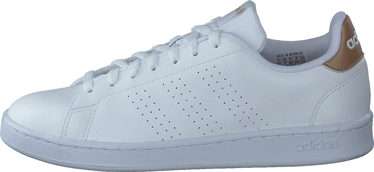 Advantage Shoes Cloud White / Cloud White / Copper Metallic, Female, Schoenen, Sneakers, Sneakers, Wit, EU 37 1/3