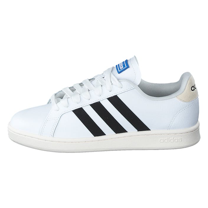 Grand Court Base Shoes Cloud White / Core Black / Cloud White, Male, Topánky, Tenisky, Tenisky, Biely, EU 43 1/3