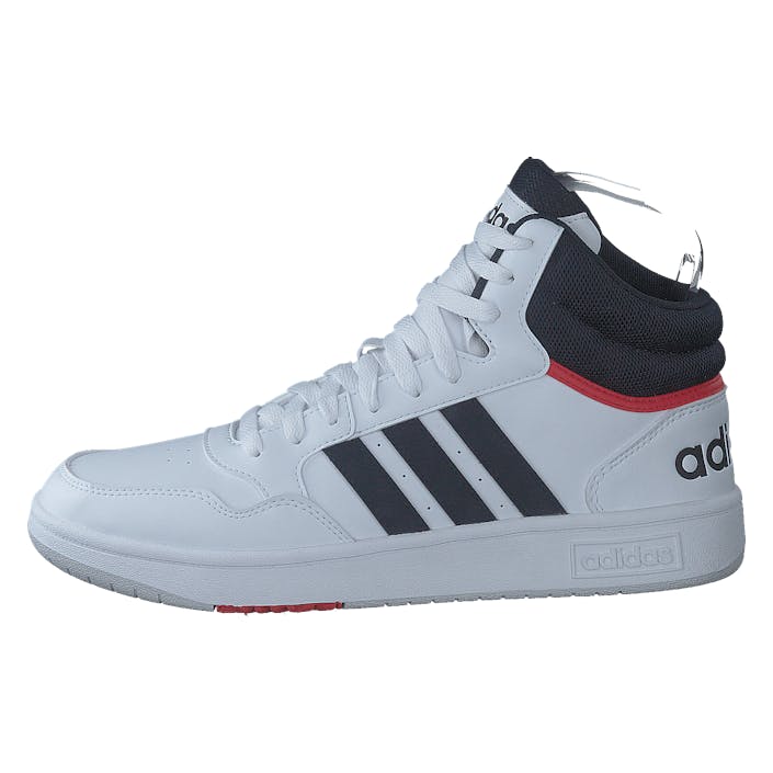 Hoops 3.0 Mid Classic Vintage Shoes Cloud White / Legend Ink / Vivid Red, Male, Sko, Sneakers, høye sneakers, Hvit, EU 40