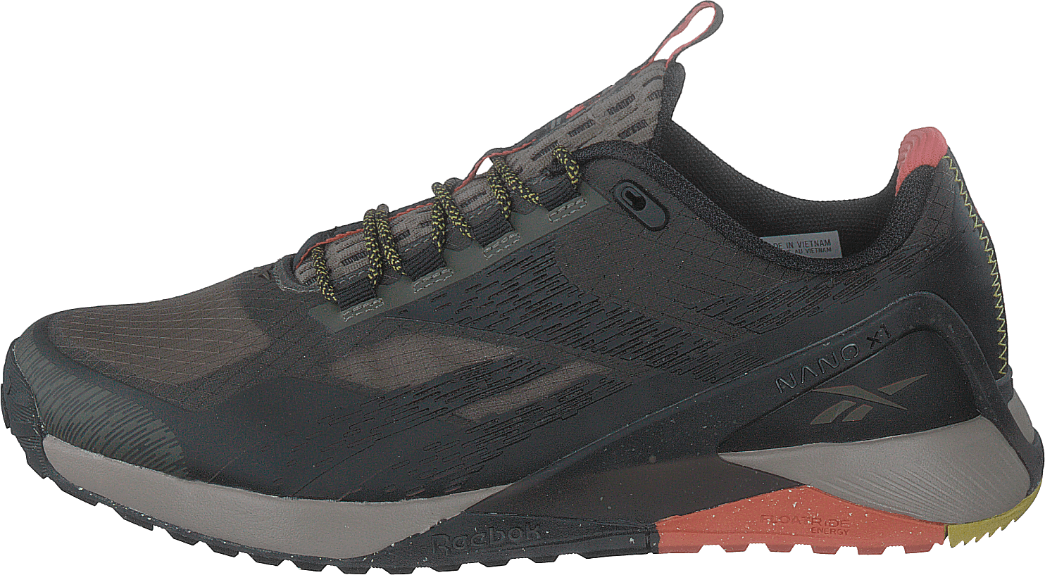 Nano X1 Tr Adventure Armgrn/cblack/dynred, Male, Shoes, Walking shoes, sport shoes, Workout, Black, UK 10