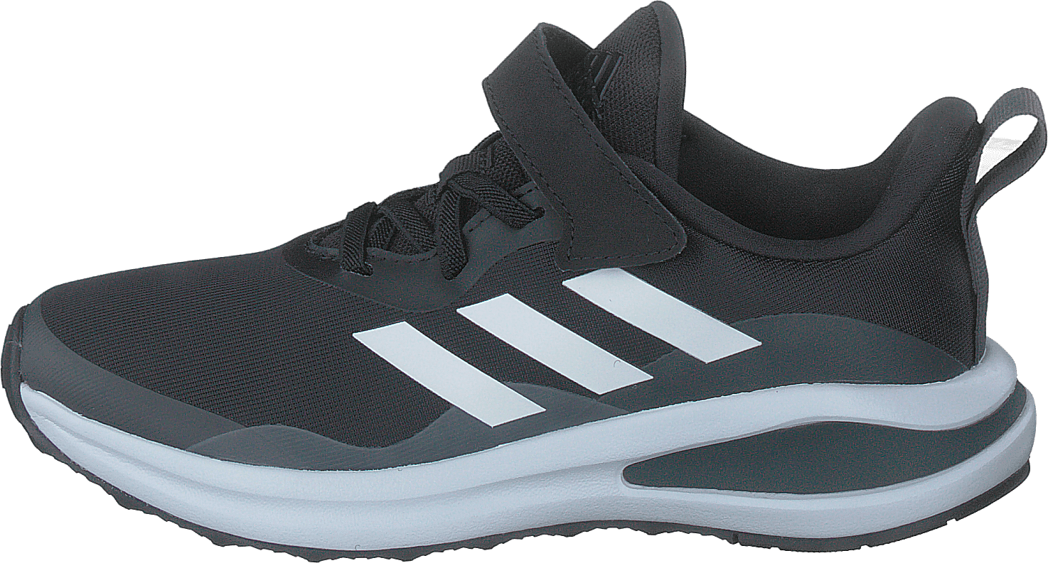 FortaRun Elastic Lace Top Strap Running Shoes Core Black / Cloud White / Grey Six, Unisex, Schoenen, Sneakers, Sneakers, Blauw, EU 34