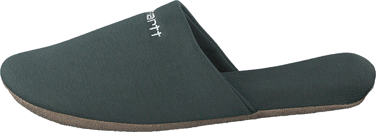 Script Embroidery Slippers Hemlock Green / White, Unisex, Skor, Sandaler och Tofflor, sandaler, Grå, L