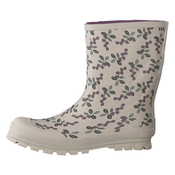 Jolly Print Light Pink/olive, Unisex, Buty, Botki i Sztyblety, kalosze, Beżowy, EU 24