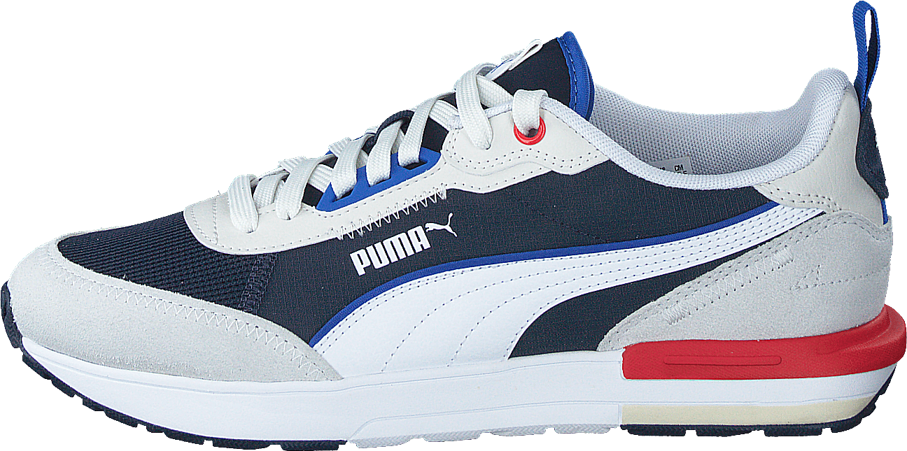 Puma R22 Puma Royal-puma White-yellow A, Unisex, Shoes, Trainers, Sneakers, Blue, UK 3,5