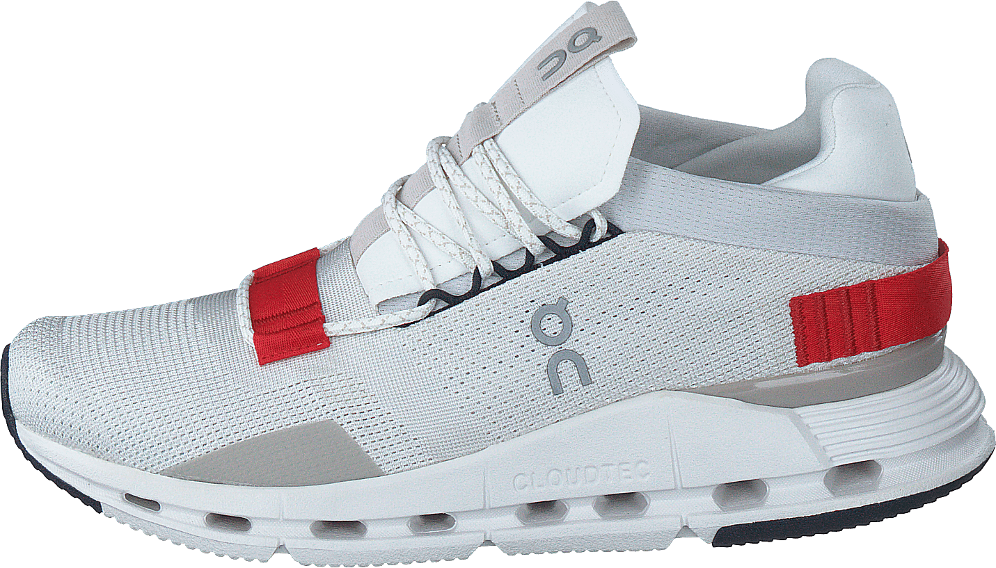 Cloudnova White/red, Male, Chaussures, Baskets, Sneakers, Gris/Bleu, EU 42