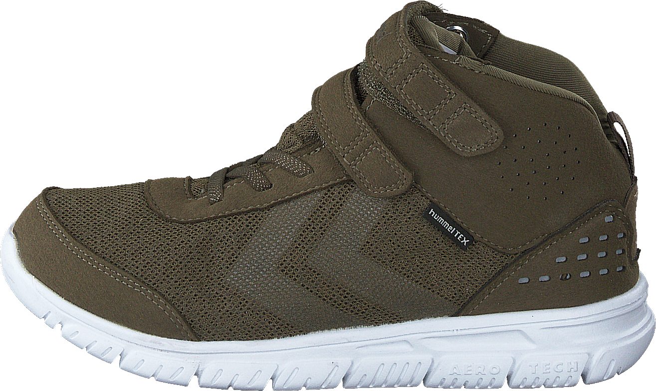 Crosslite Mid Tex Jr Dark Olive, Unisex, Shoes, Trainers, high-top sneakers, Green, EU 34