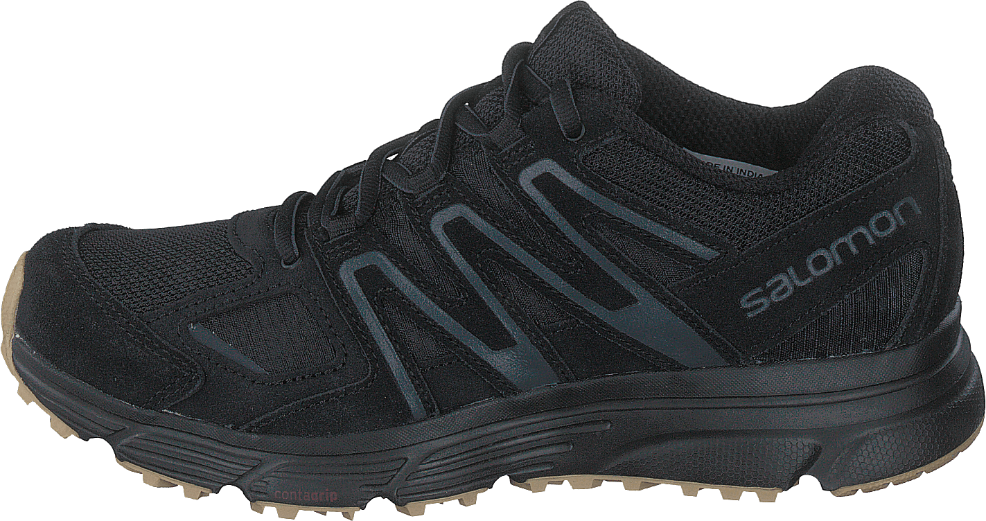 X-mission 4 Suede Black/ebony/gum3, Unisex, Schuhe, Sneaker, Sportschuhe, Schwarz, EU 44