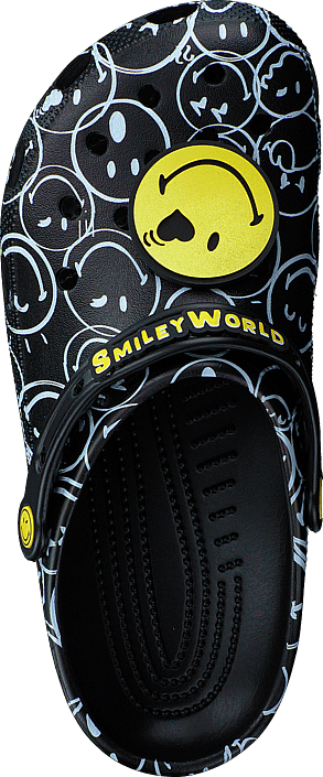 Smiley World Charm Clog Black/multi