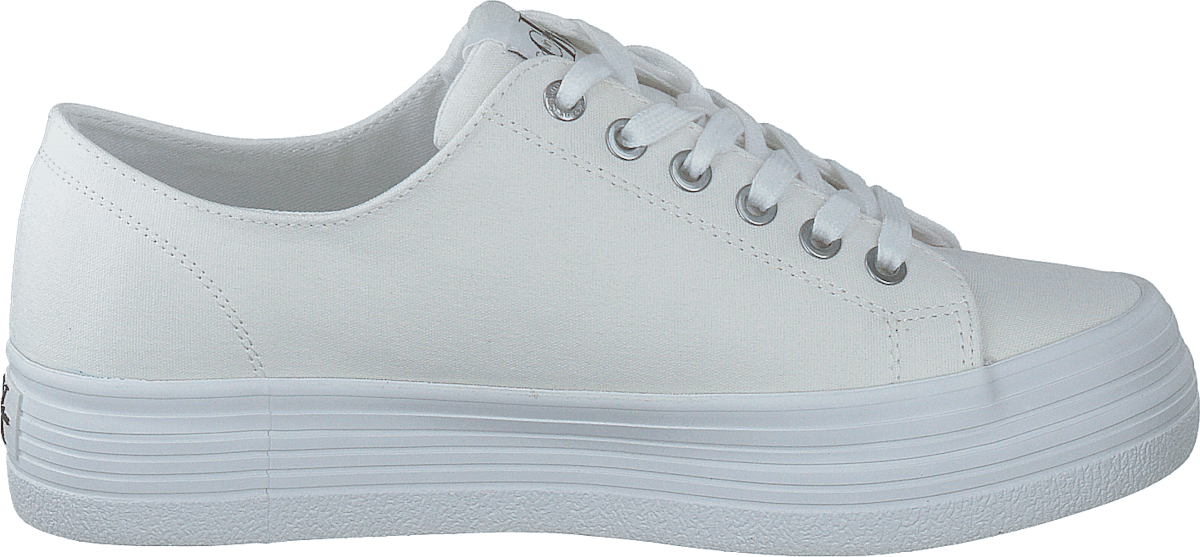 Vulcanized Flatform Laceup Co Bright White