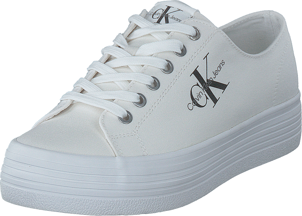 Vulcanized Flatform Laceup Co Bright White