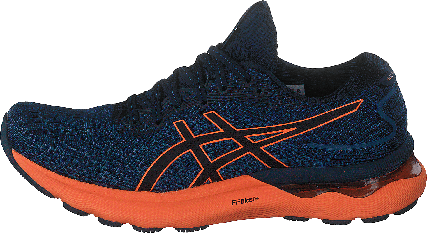 Gel-nimbus 24 French Blue/shocking Orange, Male, Sapatos, Tênis de corrida, sapatos esportivos, Corrida, Azul/Preto, EU 45