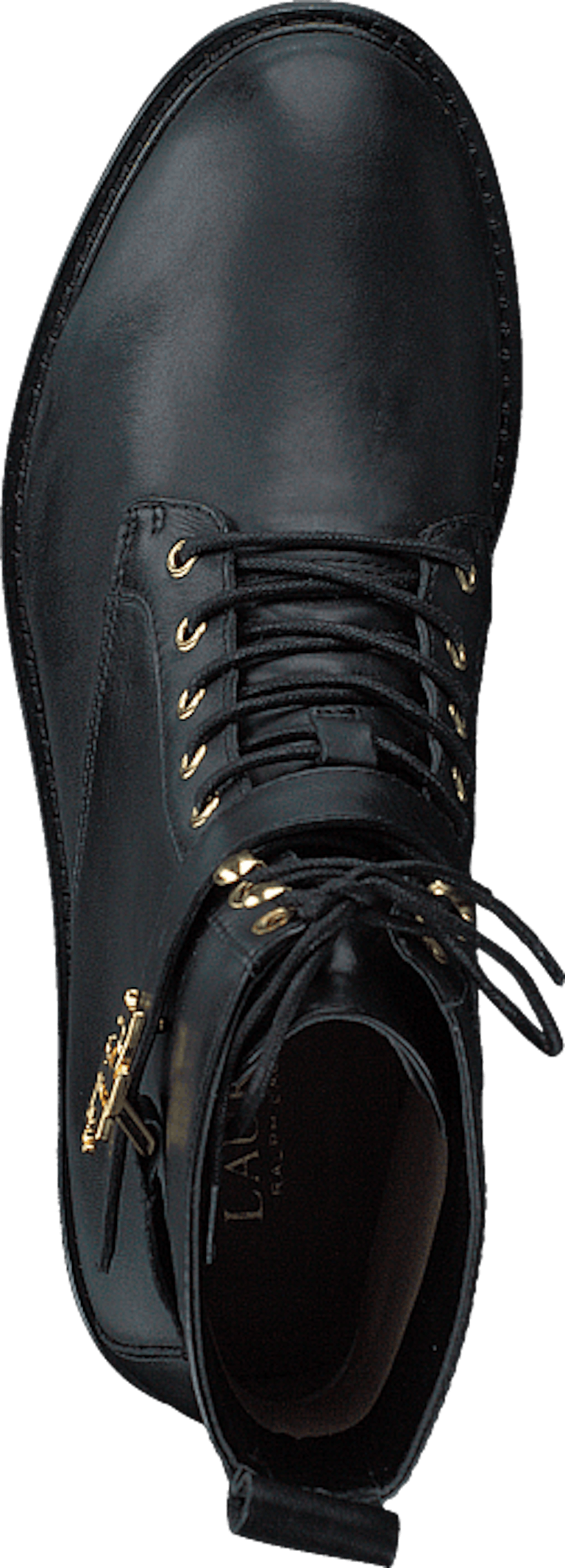 lauren ralph lauren black elridge leather boots