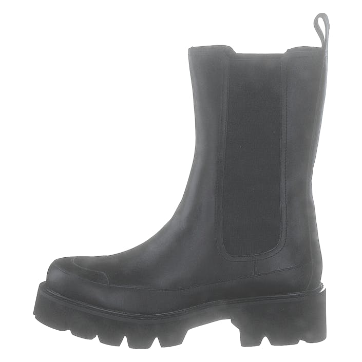 Miley Leather Black, Female, Topánky, Čižmy, chelsea boots, Čierna, EU 37