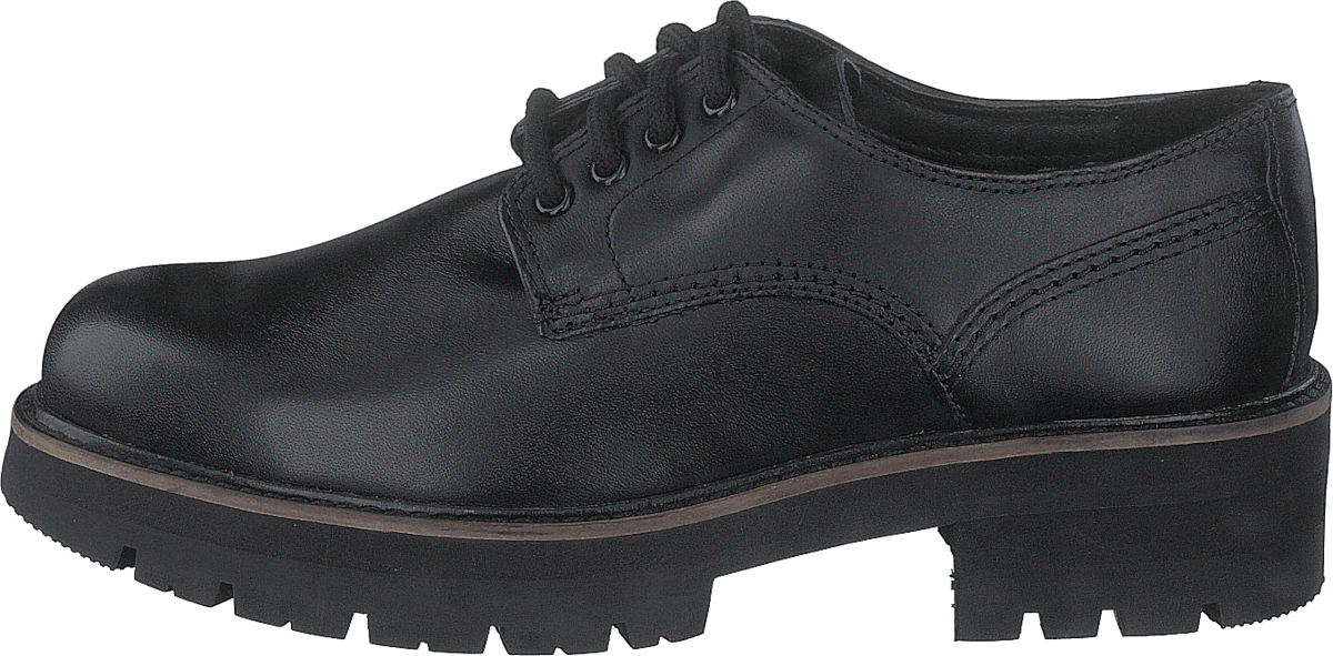 Orianna Derby Black Leather