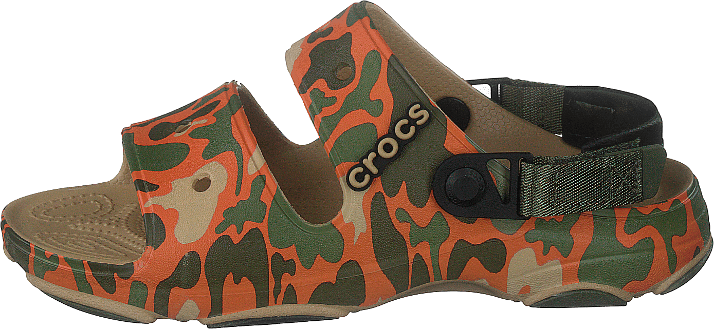 Classic All-Terrain Sandal Camo, Unisex, Kengät, Sandaalit ja Tohvelit, sandaalit, Oranssi/Vihreä/Ruskea, EU 41/42