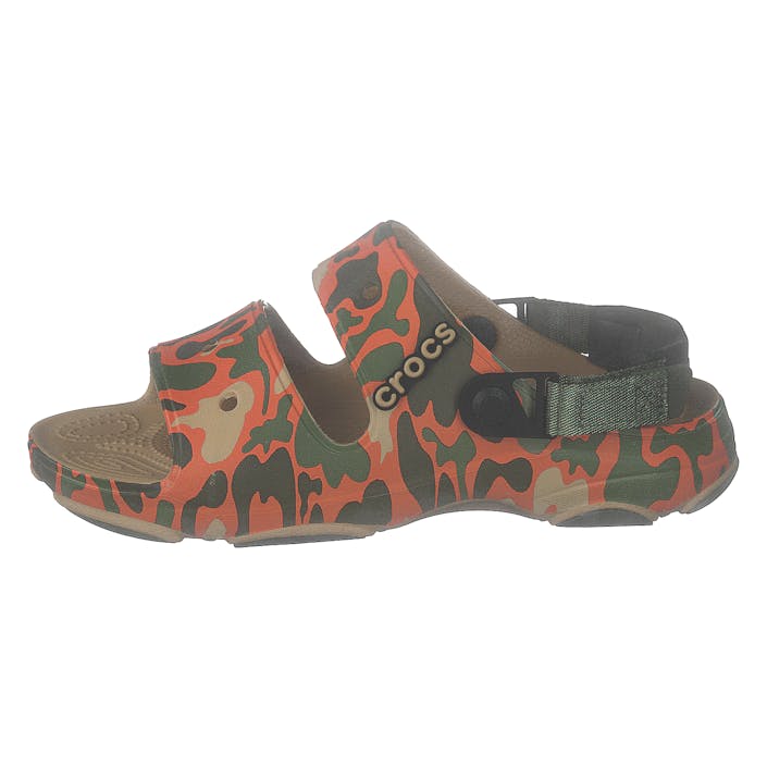 Classic All-Terrain Sandal Camo, Unisex, Sko, Sandaler og Tøfler, sandaler, Oransje/Grønn/Brun, EU 37/38