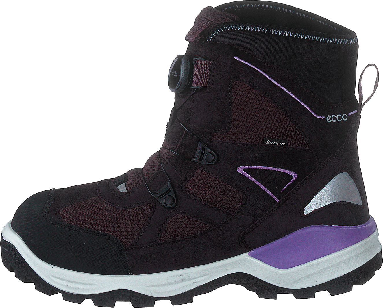 Ecco Snow Mountain Black/fig/fig, Unisex, Kengät, Bootsit, talvikengät, Musta, EU 37