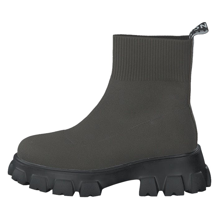 Biaprima Sock Boot Knit Olive, Female, Topánky, Čižmy, chelsea boots, Čierna, EU 40