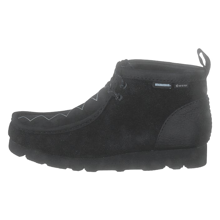 CLARKS x NEIGHBORHOOD Wallabee GTX Black Combi, Male, Chaussures, Bottes, bottes d'hiver, Noir, EU 40
