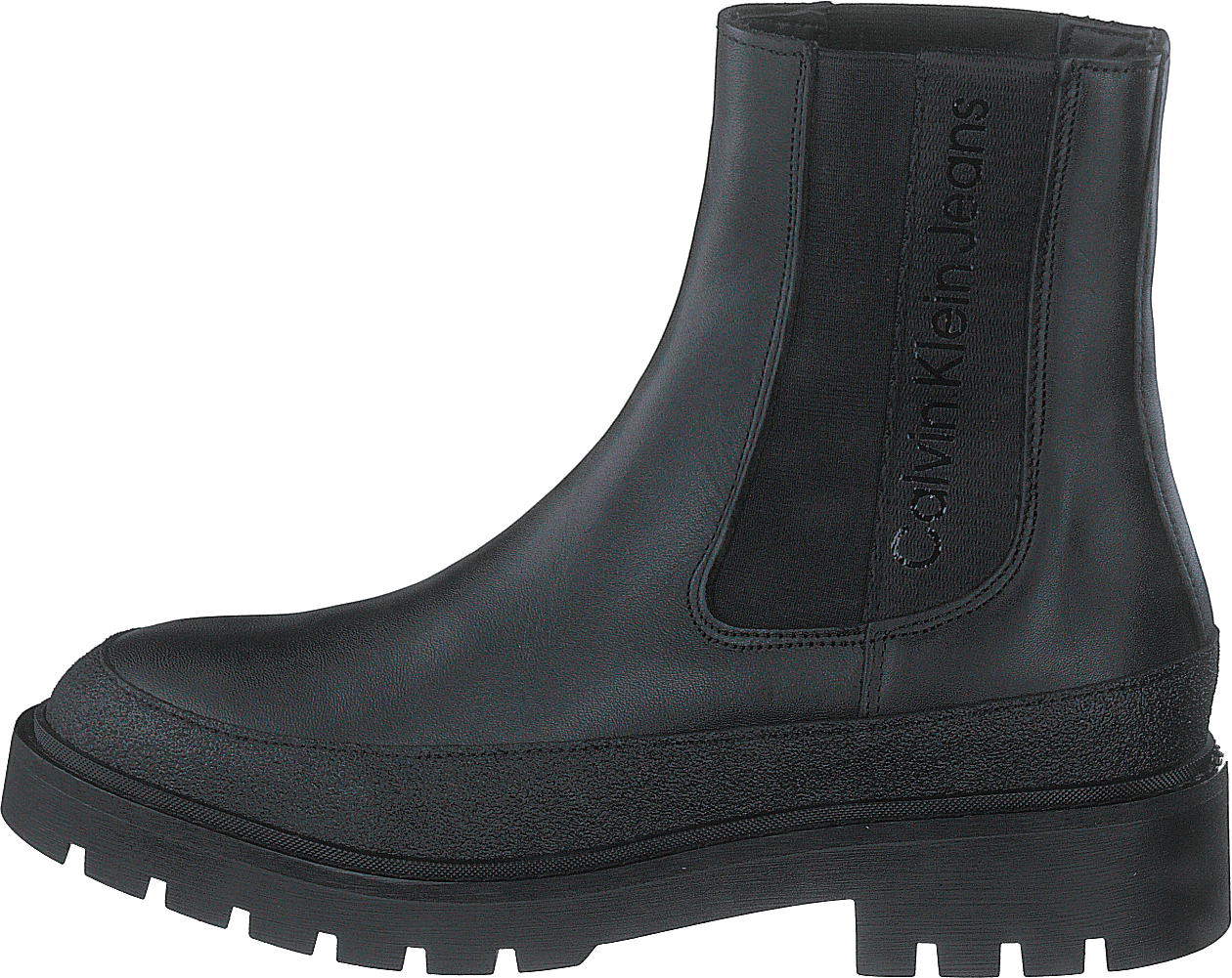 Combat Mid Chelsea Boot Rubber Black
