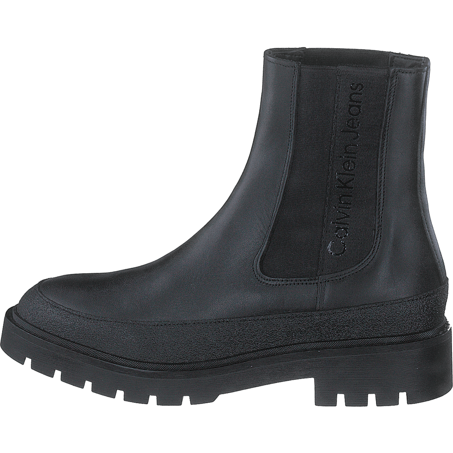 Combat Mid Chelsea Boot Rubber Black
