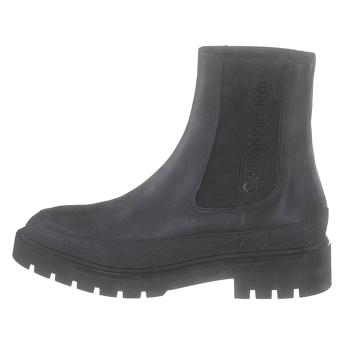 Combat Mid Chelsea Boot Rubber Black, Female, Topánky, Čižmy, chelsea boots, Čierna, EU 36