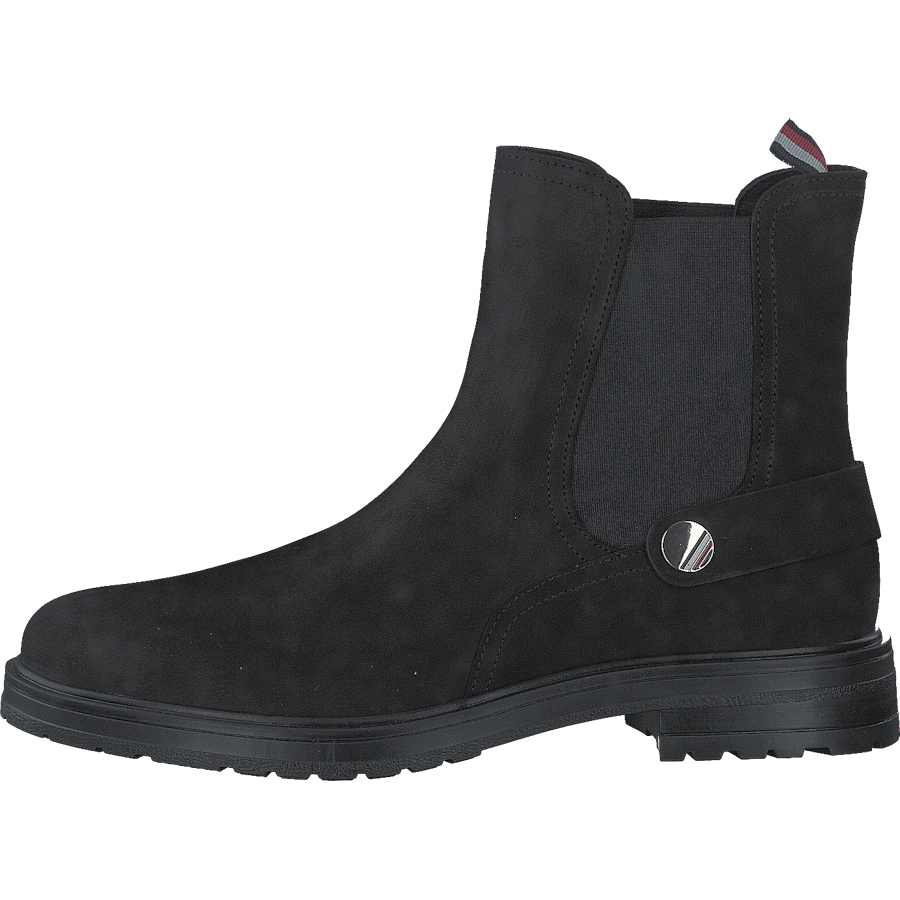 Th Coin Flat Boot Black