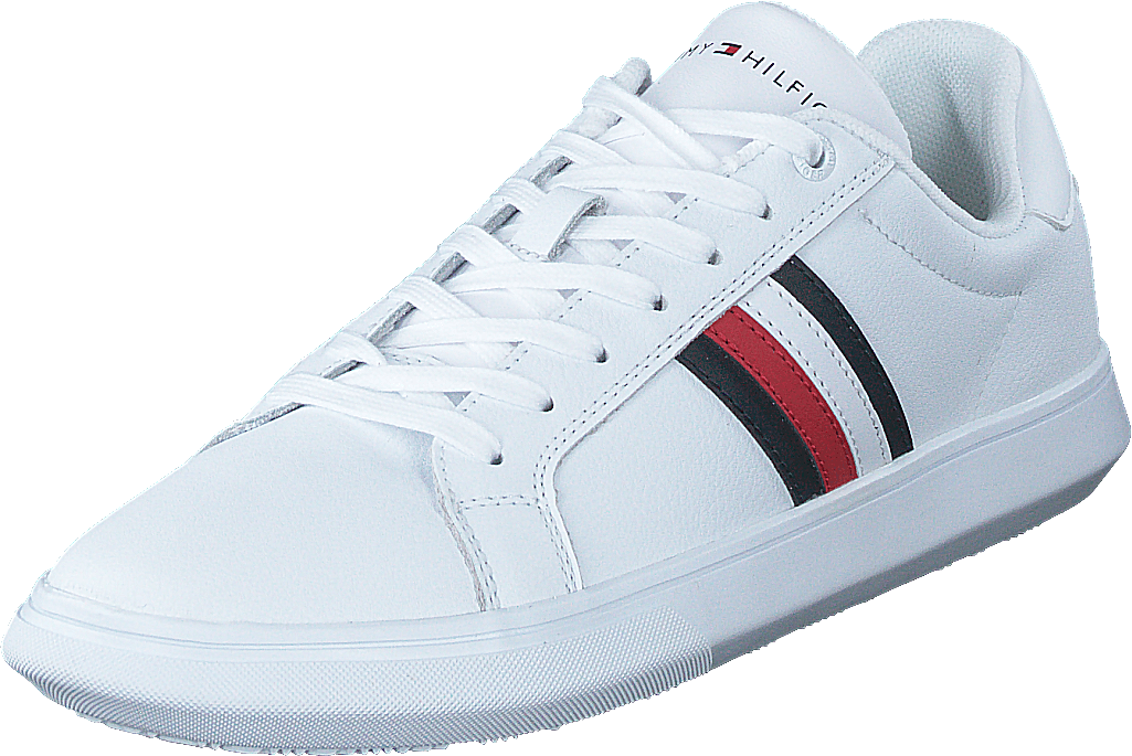 Corporate Cup Leather Stripes White