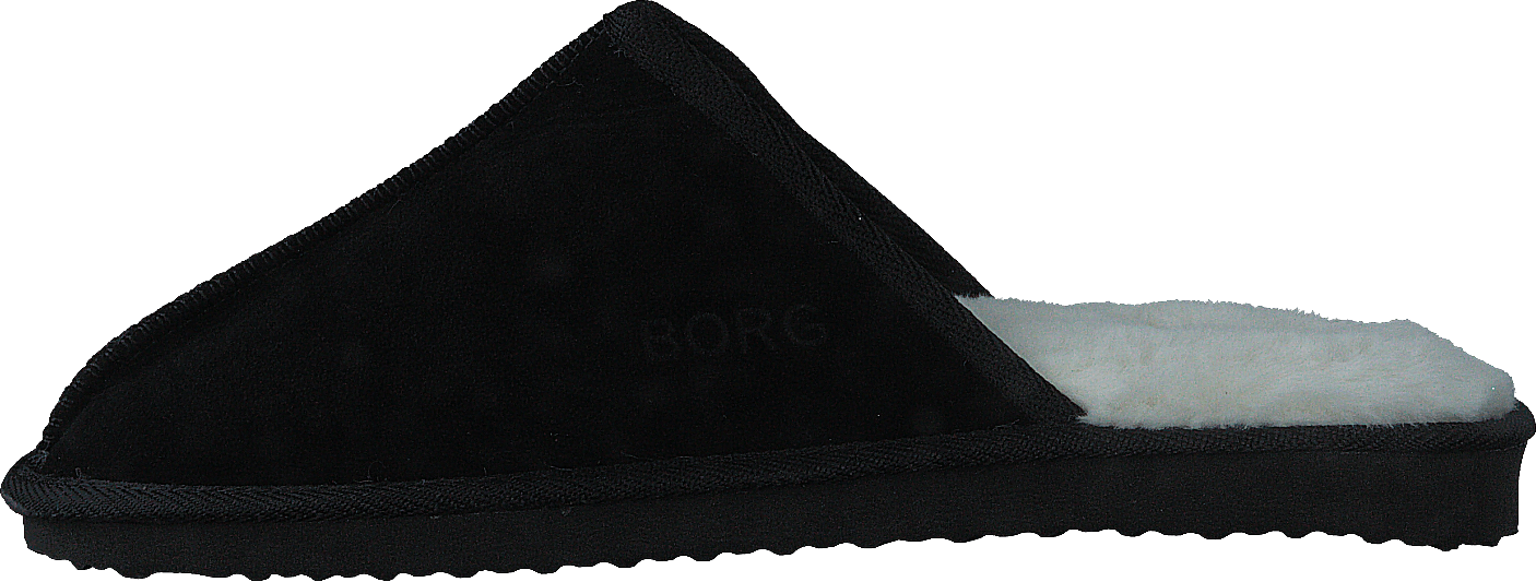 Howie Fur M Black, Male, Sko, Sandaler og Hjemmesko, hjemmesko, Sort, EU 42