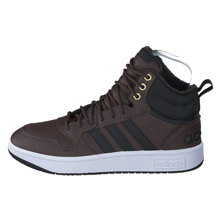 Hoops 3.0 Mid Wtr Brown/cblack/goldmt, Male, Sko, Sneakers, høye sneakers, Svart, EU 42 2/3
