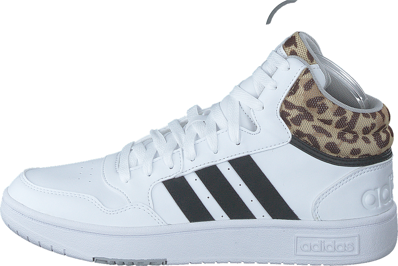 Hoops 3.0 Lifestyle Basketball Mid Classic Shoes Cloud White / Core Black / Grey Two, Female, Skor, Sneakers, höga sneakers, Grå/Vit, EU 36