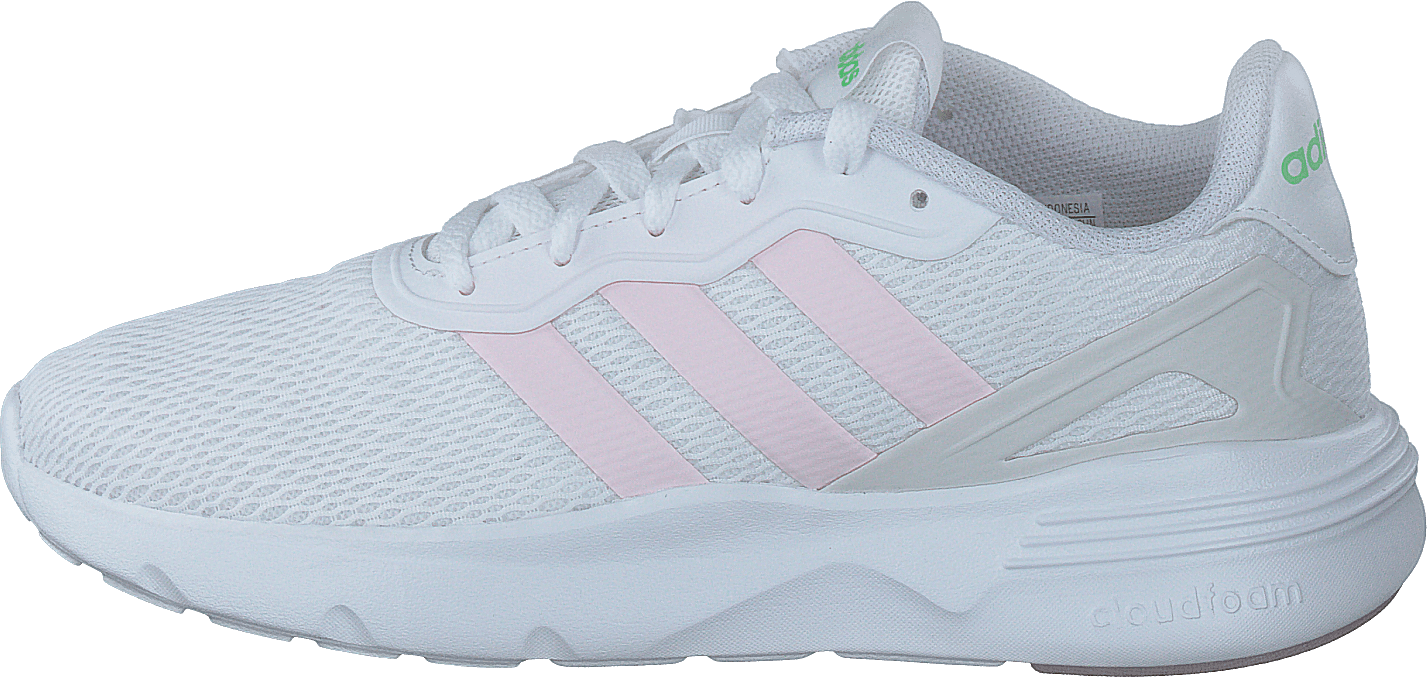 Nebzed Ftwwht/almpnk/crywht, Female, Scarpe, Sneakers, Sneakers, Bianca, EU 40