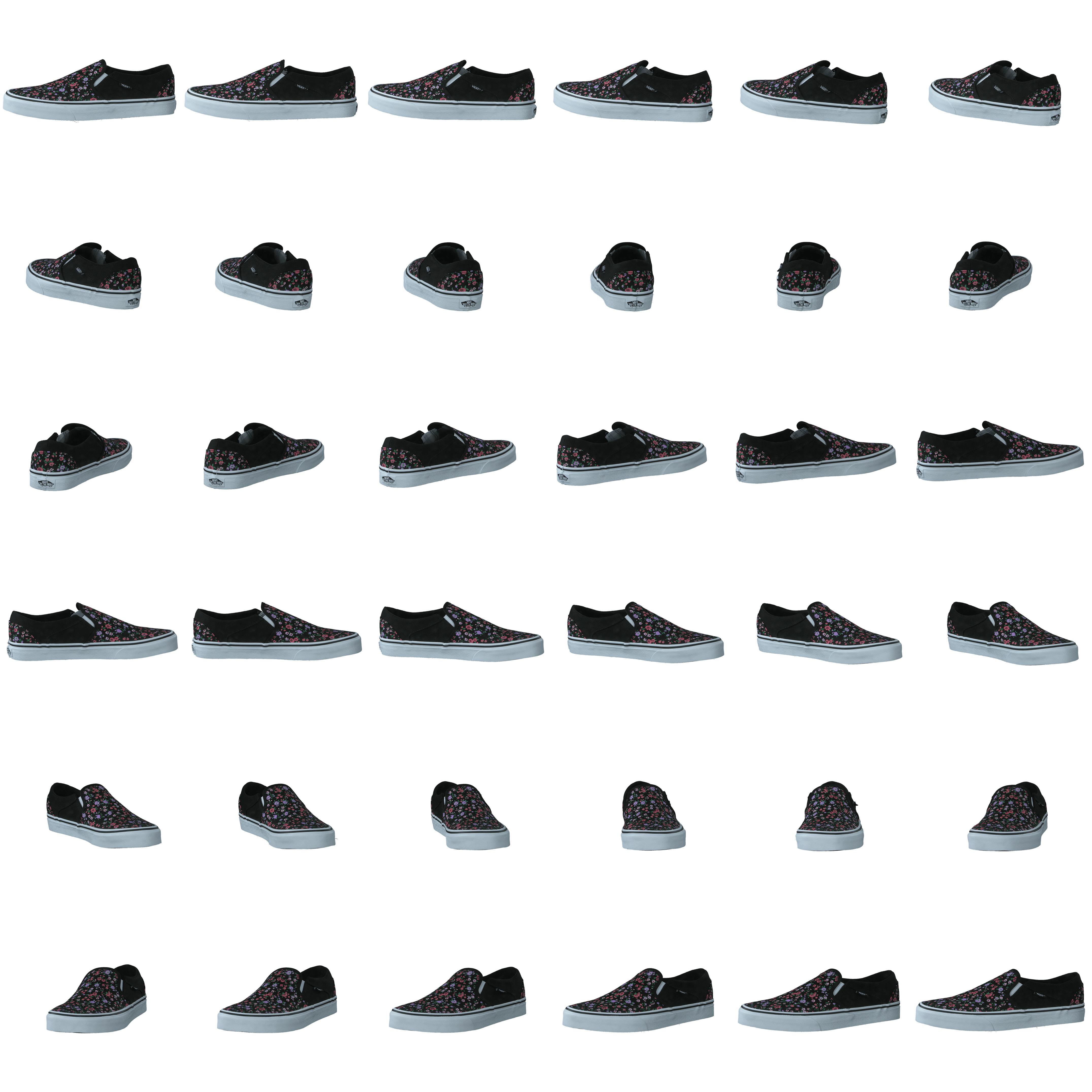 Wm Asher Ditsy Floral Black/white - Bild 8