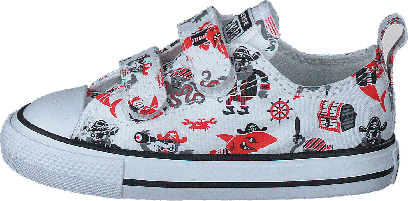 Chuck Taylor All Star 2v Pirat 102-white/university Red/black