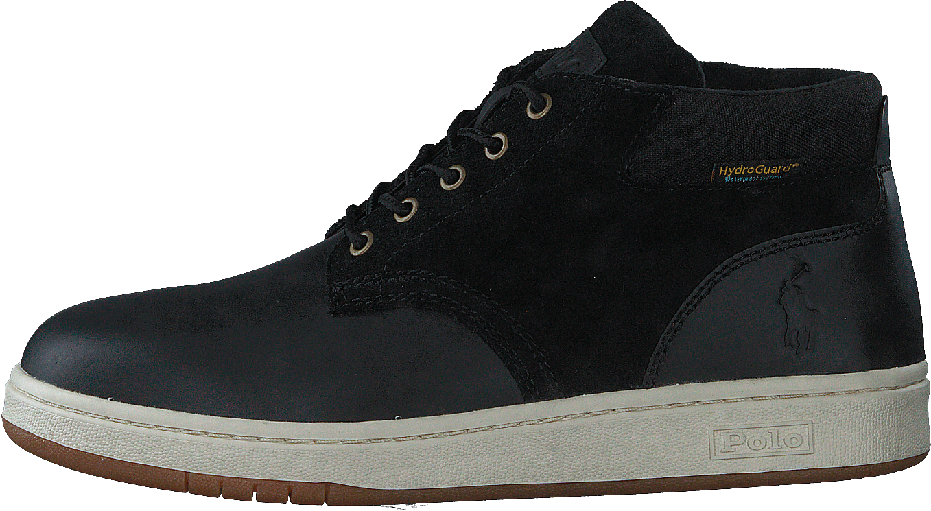 Waterproof Leather-Suede Sneaker Boot Black, Male, Schuhe, Sneaker, hohe sneaker, Schwarz, EU 43