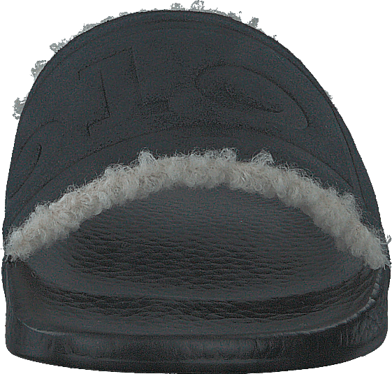 Faux-Shearling–Lined Suede Slide Black - Bild 4