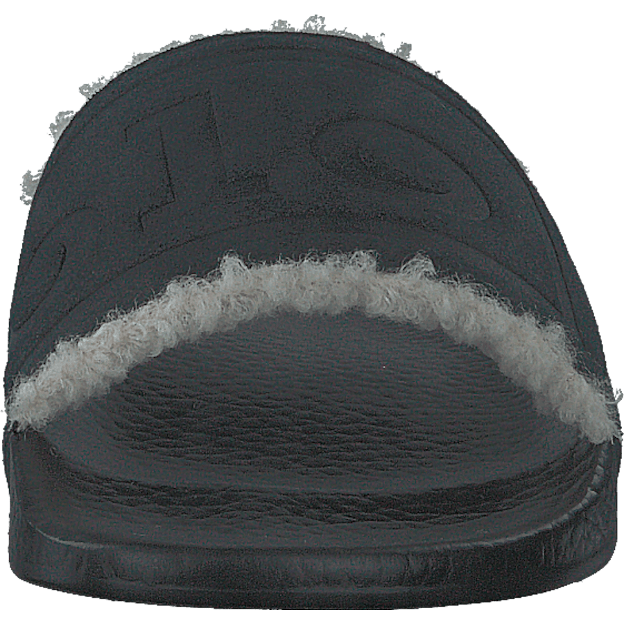 Faux-Shearling–Lined Suede Slide Black - Bild 4