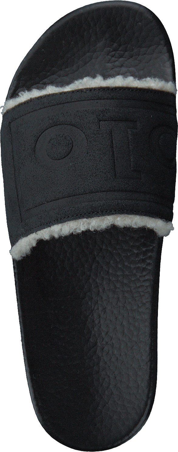 Faux-Shearling–Lined Suede Slide Black - Bild 6