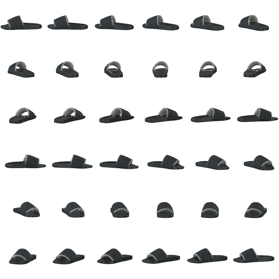 Faux-Shearling–Lined Suede Slide Black - Bild 8