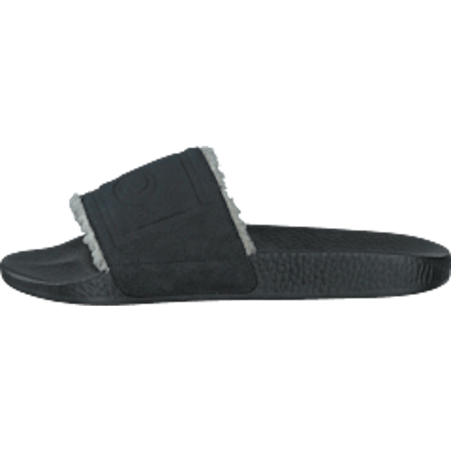 Faux-Shearling–Lined Suede Slide Black - Bild 10