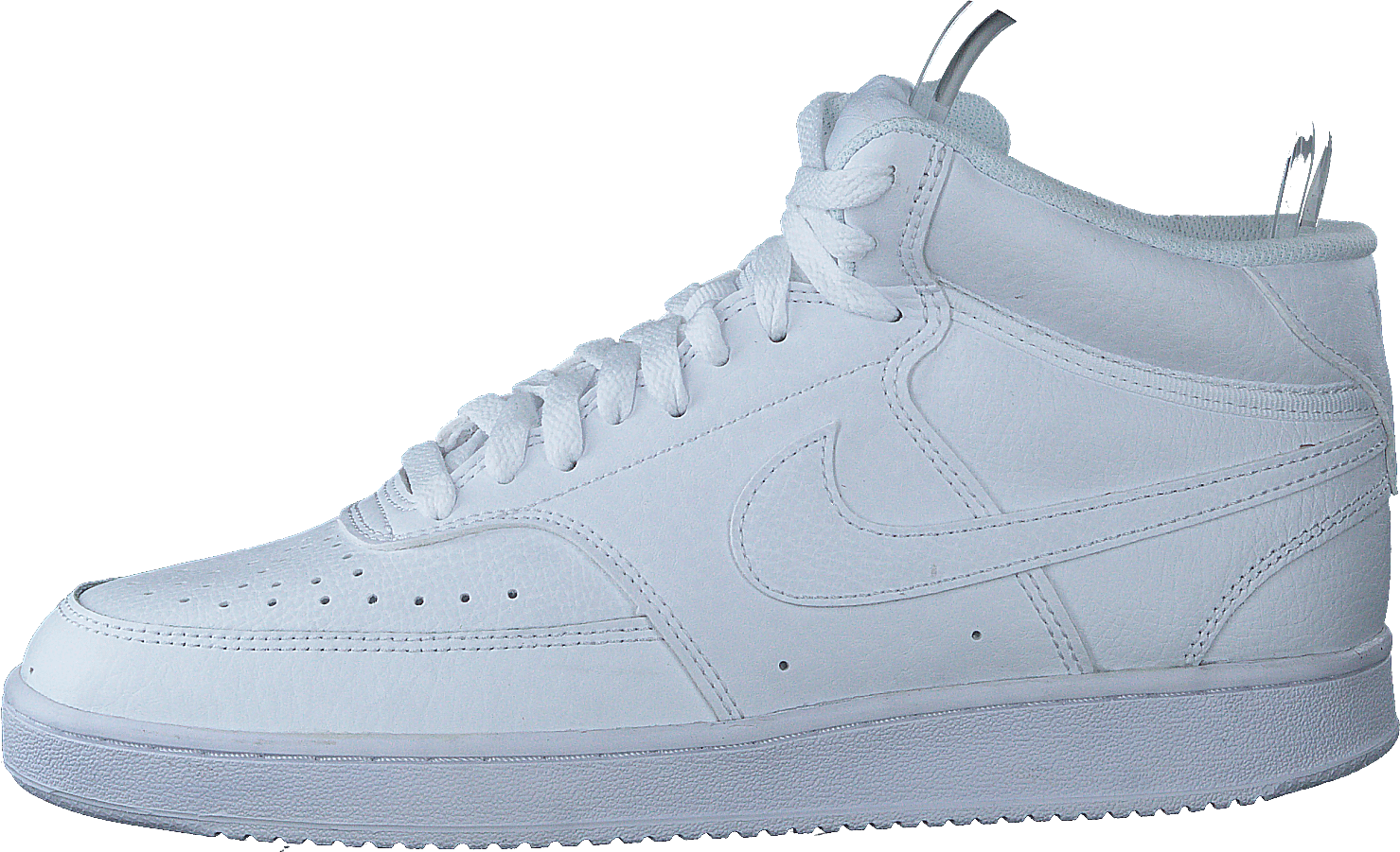 NikeCourt Vision Mid Women's Shoes WHITE/WHITE-WHITE, Female, Shoes, Trainers, high-top sneakers, White, EU 38