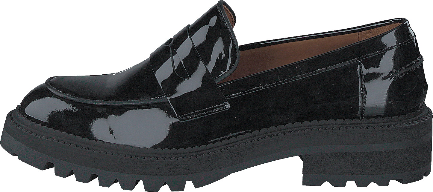 1360-200 Black Patent, Female, Kengät, Matalat kengät, loaferit, Musta, EU 39