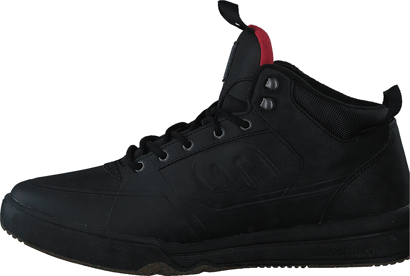 Jones Mtw Black/black/gum, Male, Shoes, Trainers, high-top sneakers, Black, US M 7