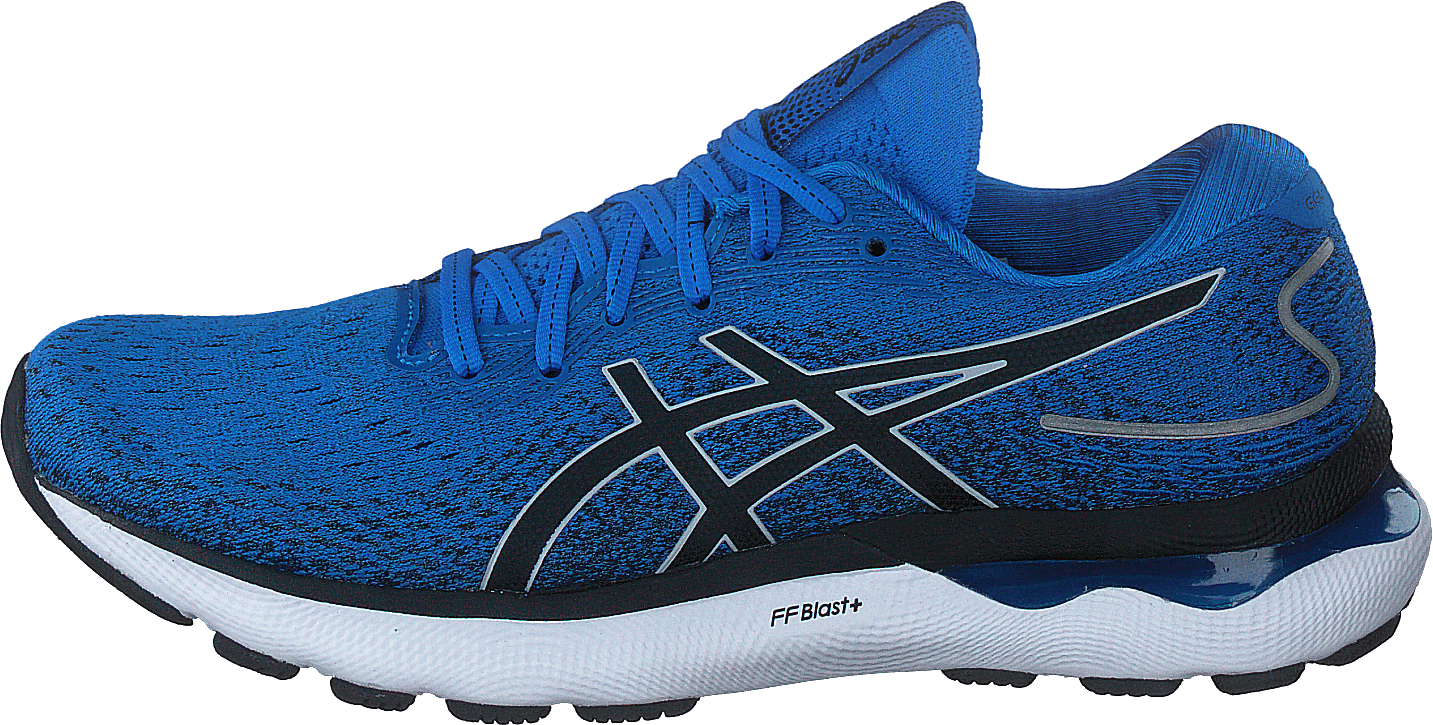 Gel-nimbus 24 Electric Blue/piedmont Grey, Male, Sapatos, Tênis de corrida, sapatos esportivos, Azul, EU 43,5