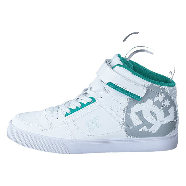 Pure High-top Se Ev Sn White/green, Unisex, Shoes, Trainers, high-top sneakers, White, UK 1